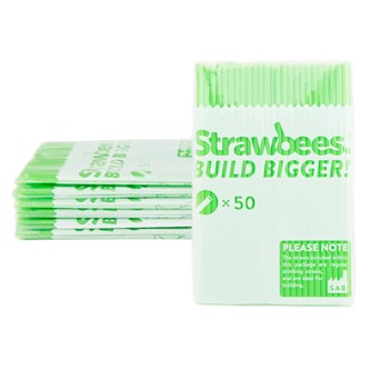 Strawbees Konstruktionsrör, gröna