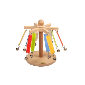 Spegelkarusell med flouroserande färger