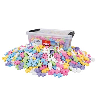 PLUS-PLUS BIG klossar pastell, 600 delar