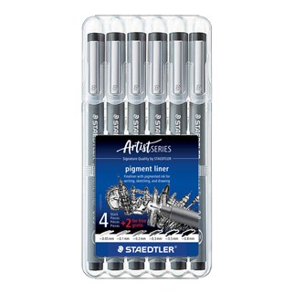 Pigment Liner Staedtler 6-pack