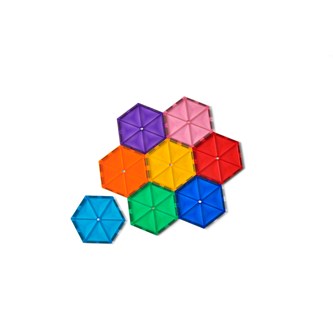 Mag Genius Regnbåge hexagon 8-pack