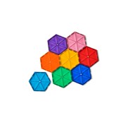 Mag Genius Regnbåge hexagon 8-pack