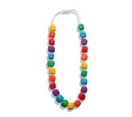 Tugghalsband Regnbågspärlor