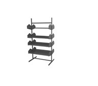 Wille bibliotek fristående plåthyllplan 90 cm