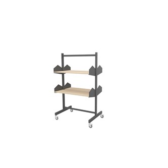 Wille bokvagn trähyllplan