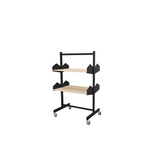 Wille bokvagn trähyllplan