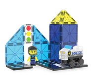 Magna-Tiles Polisbil med figur, 20 delar