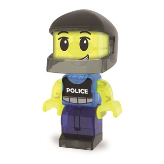 Magna-Tiles Polisbil med figur, 20 delar