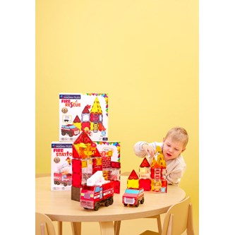 Magna-Tiles Brandstation, 50 delar