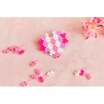 PLUS-PLUS Röd och Rosa mix, 1 200 delar