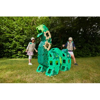 Polydron byggklossar Dinosaurieset, 130 delar