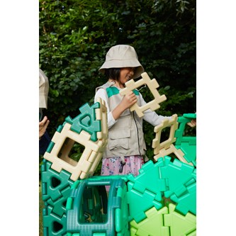 Polydron byggklossar Dinosaurieset, 130 delar