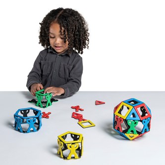 Polydron Magnetiskt Set med figurer, 54 delar