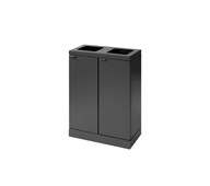Bica basic 2-fack avfallssortering öppna inkast 2x45 l