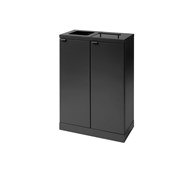 Bica advanced 2-fack avfallssortering lock/öppet inkast 2x65 l