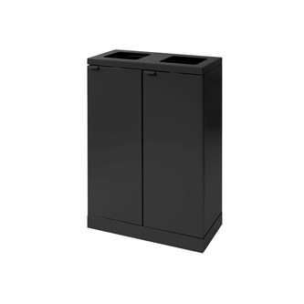 Bica advanced 2-fack avfallssortering öppna inkast 2x65 l