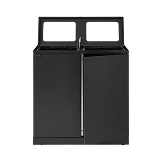 Bica advanced 2-fack avfallssortering öppna inkast 2x95 l