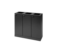 Bica basic 3-fack avfallssortering öppna inkast 3x45 l