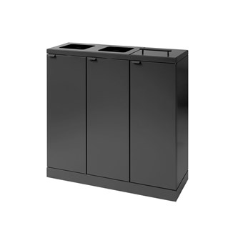 Bica advanced 3-fack avfallssortering lock/öppna inkast 3x65 l