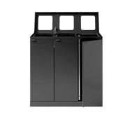 Bica advanced 3-fack avfallssortering öppna inkast 3x65 l