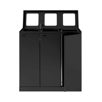 Bica advanced 3-fack avfallssortering öppna inkast 3x65 l