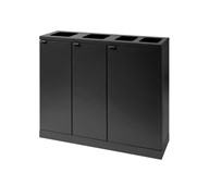 Bica advanced 4-fack avfallssortering öppna inkast 2x65 l och 2x45 l