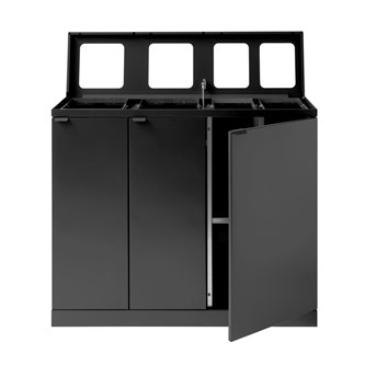 Bica advanced 4-fack avfallssortering öppna inkast 2x65 l och 2x45 l