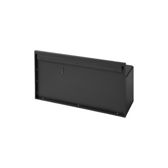 Bica basic 3-fack vägghängd avfallssortering lock/öppna inkast 3x15 l