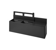 Bica basic 3-fack vägghängd avfallssortering lock/öppna inkast 3x20 l