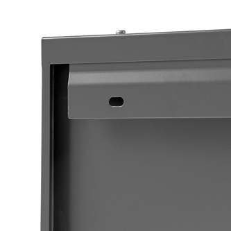 Bica basic 3-fack vägghängd avfallssortering lock/öppna inkast 3x20 l