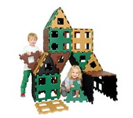 Polydron byggklossar XL, naturfärger, 36 delar