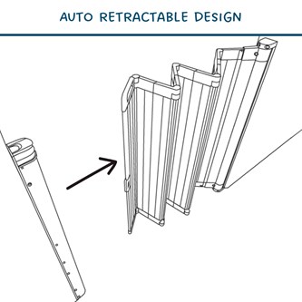 Barngrind 55-113,5 cm vikbar