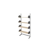 Wille bibliotek L-stativ trähyllplan 90 cm