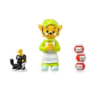Farmor, katten & musen figurset, 3 delar