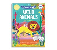 Målarbok Lär dig rita, vilda djur
