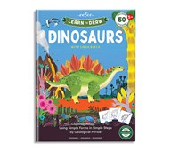 Målarbok Lär dig rita, dinosaurier