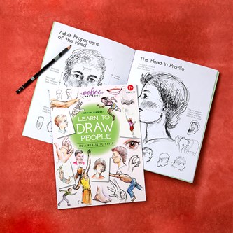 Konstbok Lär dig teckna, människor