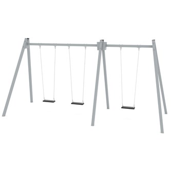 SWING ST0591 hög gungställning med 3 sitsar