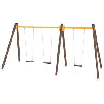 SWING WD0591 hög gungställning med 3 sitsar