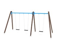 SWING WD0591 hög gungställning med 3 sitsar