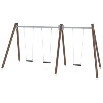 SWING WD0591 hög gungställning med 3 sitsar