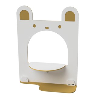 Micki lekskärm gul björn