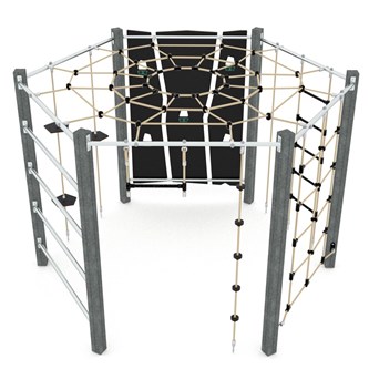 Recycled:play klätterstation med taknät C1420