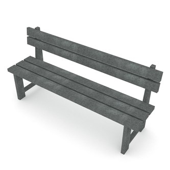 Recycled:play sittbänk med ryggstöd RC0961