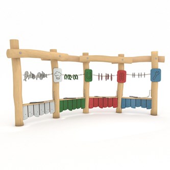 ROBINIA 1937 marknadsstånd på rad