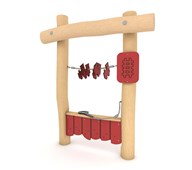 ROBINIA 1933 marknadsstånd röd