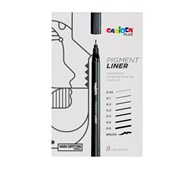 Pigment liner Carioca Plus, 8-pack