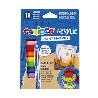 Acrylic paint marker Carioca, 10-pack