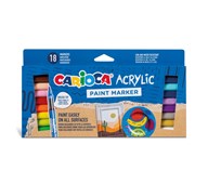 Acrylic paint marker Carioca, 18-pack