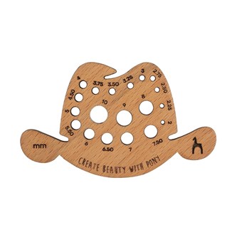 Mätsticka hattform av bokträ